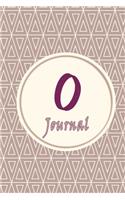 Initials Letter "O" journal: Journal & personal diary for women and girls: personal notebook "O" with a lovely heart Monogram journal: Size at 6*9 with 90 lined & framed pages