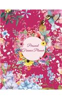 Personal Finance Planner: Colorful Flowers, 12 Months Personal Budget Planner Large Print 8.5" x 11" Monthly Money Planner, Budget Planner Organizer: Spending Tracker, Debt R