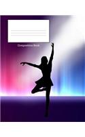 Composition Book: Dancing Lady in Concert, College Lined, 8 X 10 110 Paged Composition Book, Notebook