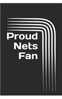 Proud Nets Fan: A Sports Themed Unofficial NBA Notebook Journal for Your Everyday Needs