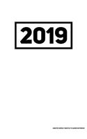2019 Undated Weekly Monthly Planner Notebook