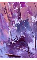 Purple: Abstract Paint Favorite Color Daily Writing Notebook Journal