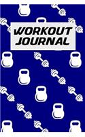 Workout Journal: 6x9 Workout Log Book with One Rep Weightlifting Bench Press Chart and Blank Lined Paper