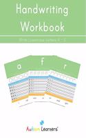 Handwriting Workbook Lowercase Letters A - Z
