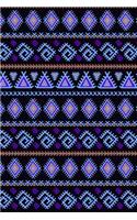 Bullet Journal Notebook Tribal Pattern 11: 112 Page Numbered Dot Grid Bullet Journal with Index Pages and Key Pages in Portable 6 X 9 Size.