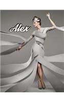 Alex: Personalized Book with Name, Notebook, Journal, Diary, 105 Lined Pages, 8 1/2" x 11"