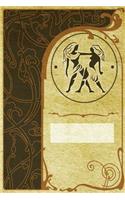 Monogram Gemini Notebook: Blank Journal Diary Log(73 Monogram Nouveautwo 150 Lined)