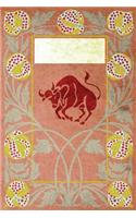 Monogram Taurus Notebook: Blank Journal Diary Log(79 Monogram Nouveauthree 150 Lined)
