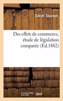 Des Effets de Commerce, Étude de Législation Comparée