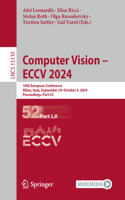 Computer Vision - Eccv 2024: 18th European Conference, Milan, Italy, September 29-October 4, 2024, Proceedings, Part LII
