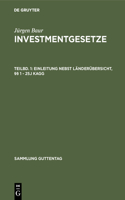 Einleitung Nebst Länderübersicht, §§ 1 - 25j Kagg