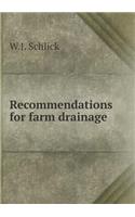 Recommendations for Farm Drainage