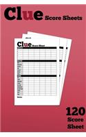 Clue Score Sheets