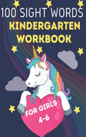 100 Sight Words Kindergarten Workbook for Girls