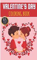 Valentine's Day Coloring Book: Valentines Day Coloring Book For Adults and Kids with 45 Unique Pages to Color on Lovers' Day, Valentine Heart Designs, Little Cupid, Love Pattern a
