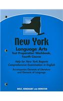 New York Language Arts Test Preparation Workbook, Fourth Course: Help for New York Regents Comprehensive Examination in English