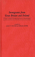 Immigrants from Great Britain and Ireland