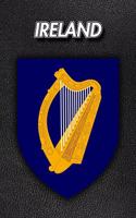 Ireland: Coat of Arms - Blank Sheet Music - 150 pages 6 x 9 in. - 11 Staves Per Page - Music Staff - Composition - Notation - Songwriting - Staff - Manuscrip