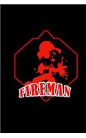 Fireman: Notebook - Journal - Diary - 110 Lined pages