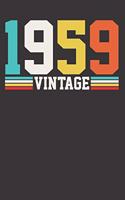 VINTAGE 1959 Notebook Journal