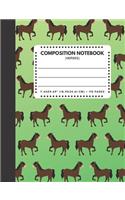 Composition Notebook Horses