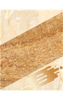 Marble Composition Notebook: Pipi Brandy Punch cute & elegant blank college ruled lined paper to write in