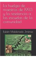 Huelga de Maestros de 1993 Y La Resistencia a Las Escuelas de la Comunidad