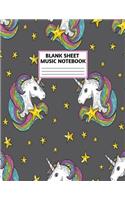 Blank Sheet Music Notebook