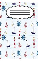 Notebook With Boat: Notebook With Boat, Journal, Diary size 6x9