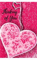 Thinking of You: 110 Blank Pages Girl Love Notebook Perfect for Drawing and Writing