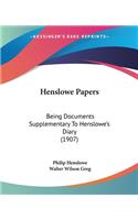 Henslowe Papers