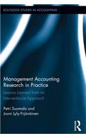 Management Accounting Research in Practice