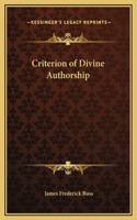 Criterion of Divine Authorship