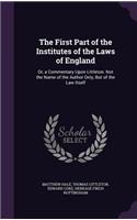 The First Part of the Institutes of the Laws of England