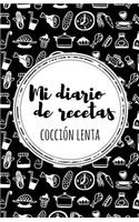 Mi diario de recetas de cocción lenta: Negro