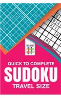 Quick to Complete Sudoku Travel Size