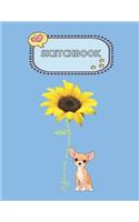 SketchBook: You Are My Sunshine Chihuahua Mother Mom Women Lover Cute SketchBook Kawaii for Kids Blank Paper without Line Unline Marble Size for Kids Girls and 