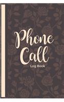 Phone Call Log Book