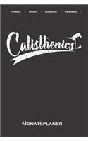 Calisthenics Fitness Workout Monatsplaner