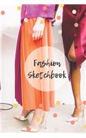 Fashion Sketchbook: Blank Workbook With Female Figure Template for Fashion Designers, Students, and Hobbyists - Compact 6 x 9 Size