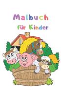 Malbuch für Kinder: Malbuch für Kinder im Vorschulalter 2-4