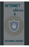 INTERNET address & PASSWORD LOGBOOK: A Premium Journal And Logbook To Protect Usernames and Passwords. page 100, Size 6 X 9