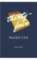 Thirty-four Bucket List Journal