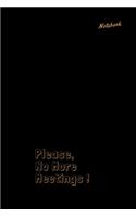 Please, No More Meetings!: Great Office Gift Notebook Idea With Funny Saying On Cover. This blank lined notebook journal is perfect for taking notes, journal writing, essays, 