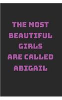 Abigail Girl Woman Notebook: Graph Paper Journal 6x9 - 120 Pages