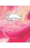 Composition Notebook: 150 page College Rule Composition Size Notebook fushia Paint Art Pattern