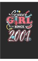 Science Girl Since 2001: Graph Paper Notebook / Journal (6" X 9" - 5 Squares per inch - 120 Pages) - Birthday Gift Idea For Scientist, Student And Teacher