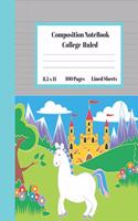 Composition Notebook College Ruled Lined Sheets