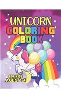 Unicorn Coloring Book for Kids Ages 2-4