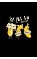 Ba na na: 6x9 Banana - dotgrid - dot grid paper - notebook - notes